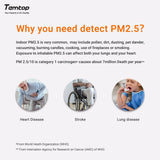 Temtop S1-up Indoor Air Quality Meter Temperature & Humidity AQI PM2.5 Monitor with Accurate Sensor