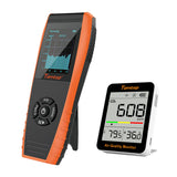 Temtop LKC-1000S+ 2nd Air Quality Monitor for PM2.5 PM10 HCHO AQI Particles VOCs Humidity Temperature, Date Dxport