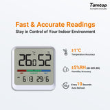 Temtop T1-SE Indoor Thermometer Hygrometer – Digital Room Temperature and Humidity Monitor with Comfort Indicator, ℃/℉ Switch, for Home, Office, Nursery