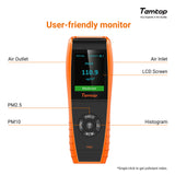 Temtop P600 (upgraded version of P200) Air Quality Monitor, Portable Laser PM2.5 PM10 Particle Detector, Professional Air Quality Monitor Meter Accurate Testing