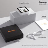 Temtop M10+ Smart Indoor Air Quality Monitor for CO2, AQI, PM2.5, VOC Temperature & Humidity with App