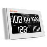 Temtop P20 PM2.5 Air Quality Monitor, Professional Laser Particle Sensor Detector, Real Time Temperature Humidity Display Rechargeable Battery