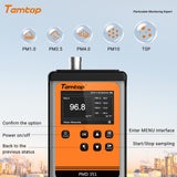 Temtop PMD 351 Aerosol Monitor Handheld Particle Counter, PM1.0, PM2.5, PM4.0, PM10,TSP Monitor
