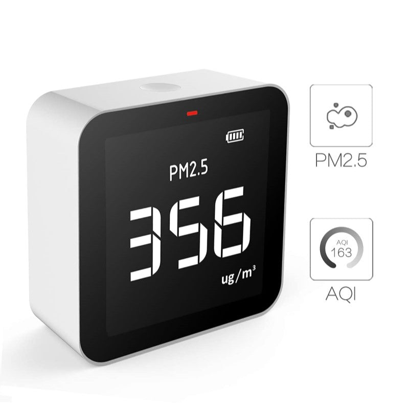 Temtop P10 Air Quality Monitor for PM2.5 AQI Real Time Display, Rechargeable Battery