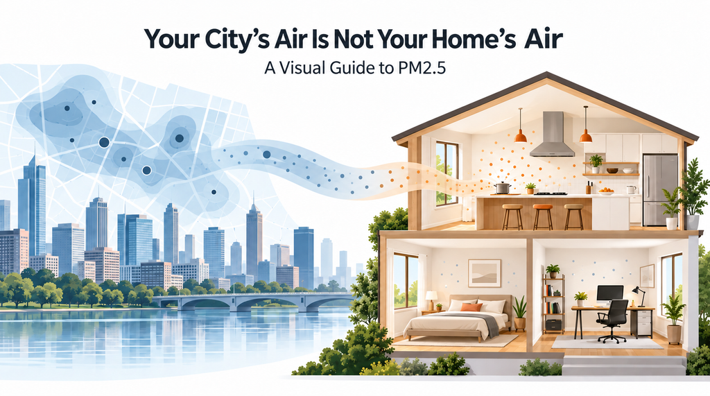 Your City's Air Is Not Your Home's Air: A Visual Guide to PM2.5