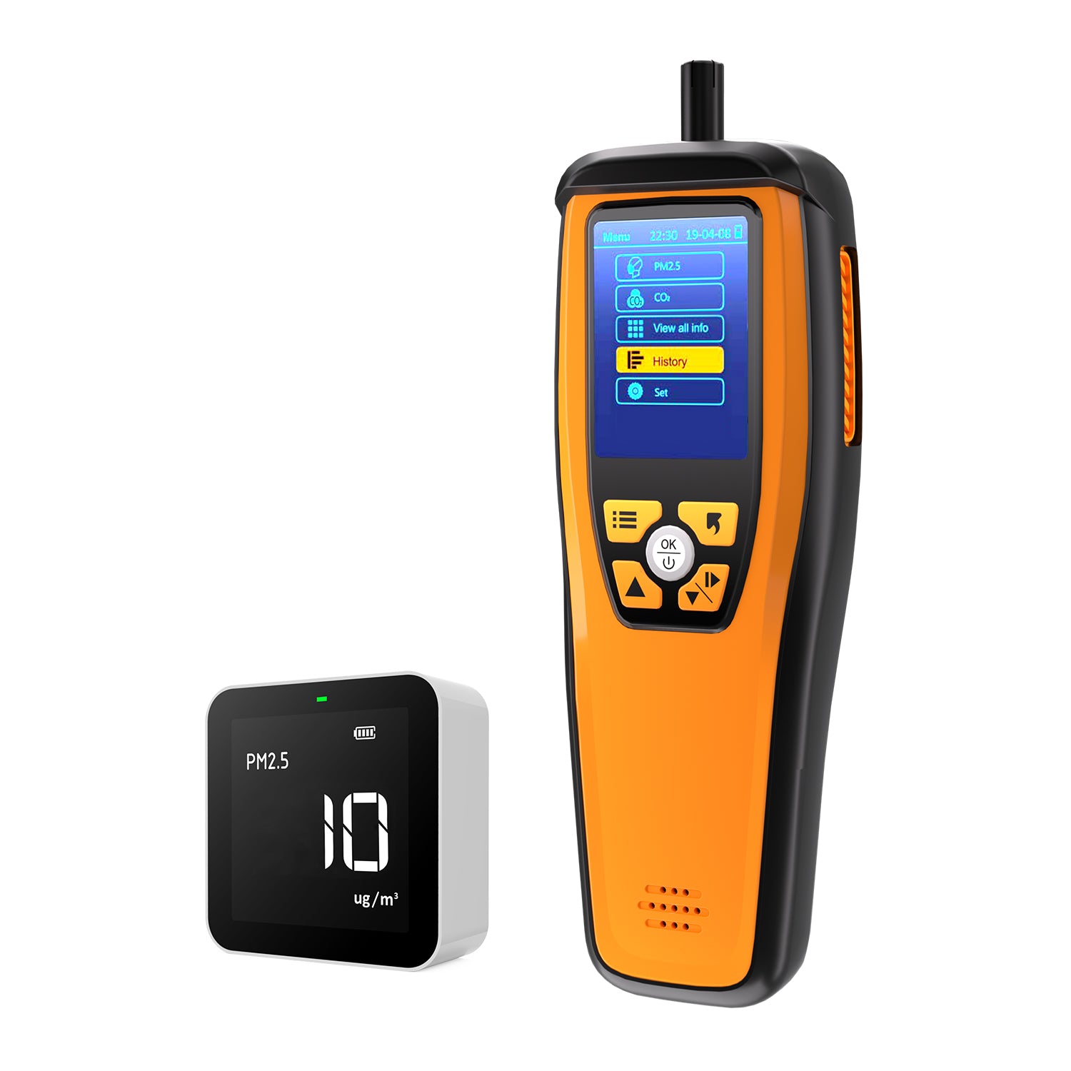 Temtop M2000C 2nd CO2 Air Quality Monitor for CO2 PM2.5 PM10 Particles, Temperature & Humidity Display, Data Export