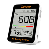 Temtop C1 CO2 モニター 空気質モニター、室内二酸化炭素検出器、CO2、温度、湿度のテスター