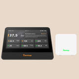 Temtop M100 2nd WiFi Air Quality Monitor – 7" Touch Screen Indoor CO2, PM2.5, PM10, TVOC, Temperature & Humidity Detector, Smart Multi-Room Air Analyzer with LoRa Expansion