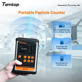 Contatore di particelle portatile per monitor aerosol Temtop PMD 331, monitor per polveri, sette canali