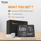 Temtop M100 Luftqualitätsmonitor WiFi Smart Air Station PM2.5 PM10 CO2-Messgerät Temperatur-Feuchtigkeitsdetektor für Zuhause