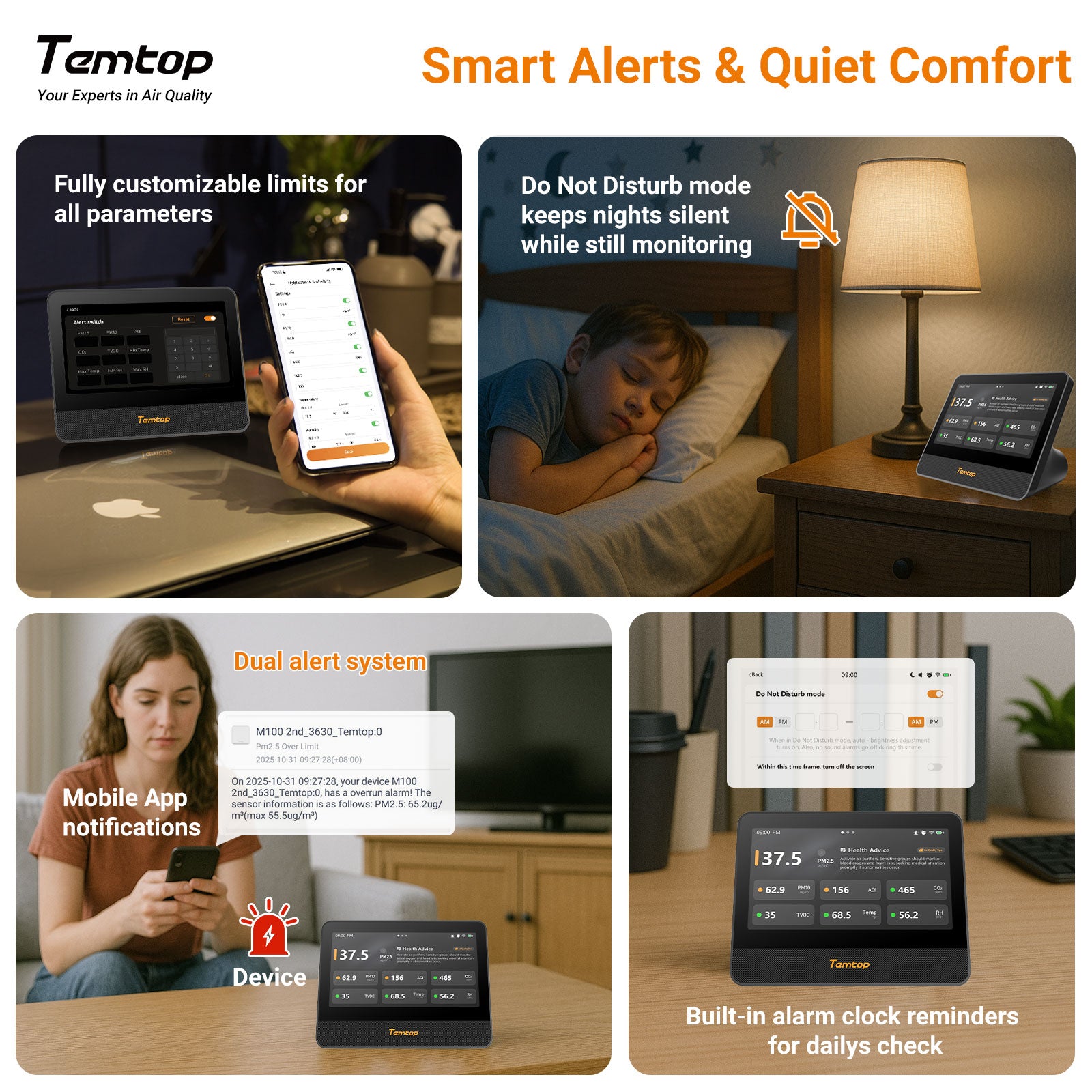 Temtop M100 2nd WiFi Air Quality Monitor – 7
