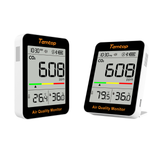Temtop C1+ Moniteur de CO2 Moniteur de qualité de l'air intérieur pour le CO2, la température et l'humidité avec application et historique des données