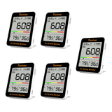 Temtop C1+ Moniteur de CO2 Moniteur de qualité de l'air intérieur pour le CO2, la température et l'humidité avec application et historique des données