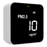 Temtop P10 空気質モニター PM2.5 AQI リアルタイム表示、充電式バッテリー用