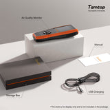Temptop LKC-1000S+ 大気質モニター PM2.5 PM10 HCHO AQI 粒子 VOC 湿度 温度用