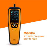 Temtop M2000C CO2 Air Quality Monitor for PM2.5 PM10 Particles CO2, Audio Alarm, Temperature Humidity Display