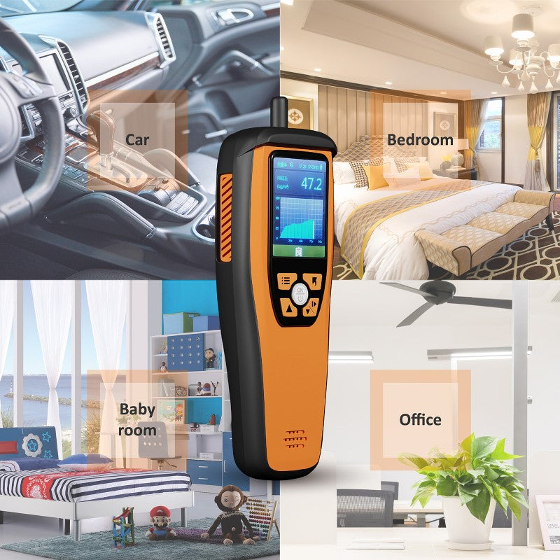 Temtop M2000C 2nd CO2 Air Quality Monitor for CO2 PM2.5 PM10 Particles, Temperature & Humidity Display, Data Export
