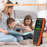 Temptop LKC-1000S+ 大気質モニター PM2.5 PM10 HCHO AQI 粒子 VOC 湿度 温度用